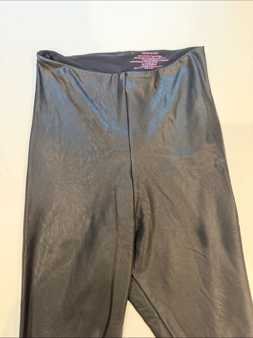 Commando Black Faux Leather Pencil Skirt - Sleek Fit